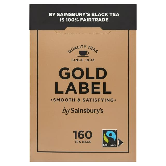 Sainsbury's Gold Label Fairtrade Tea Bags x160 500g - gallery image 1