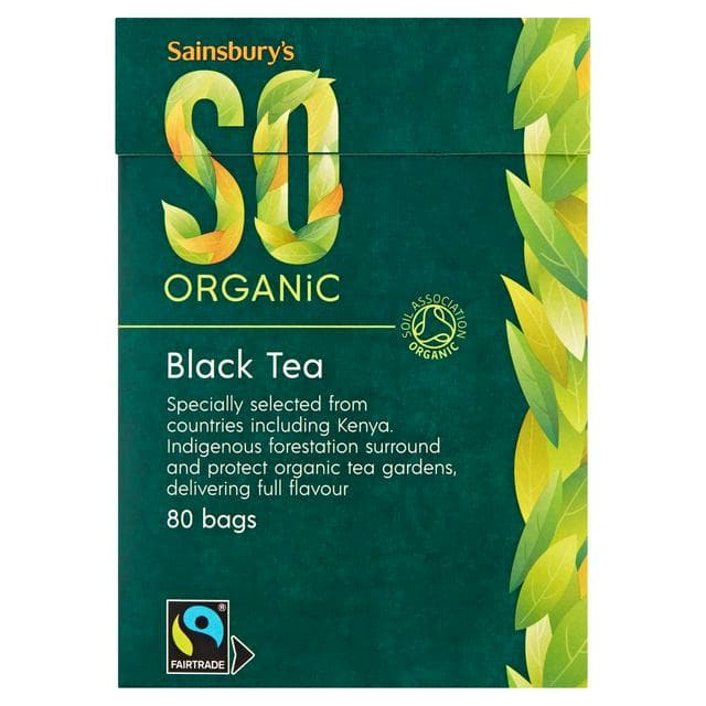 Sainsbury's Fairtrade Tea Bags, SO Organic x80 250g - gallery image 1