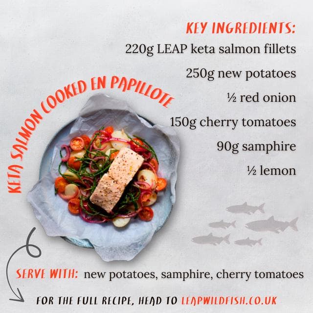 Leap Wild 220g Keta Salmon Fillets - gallery image 5
