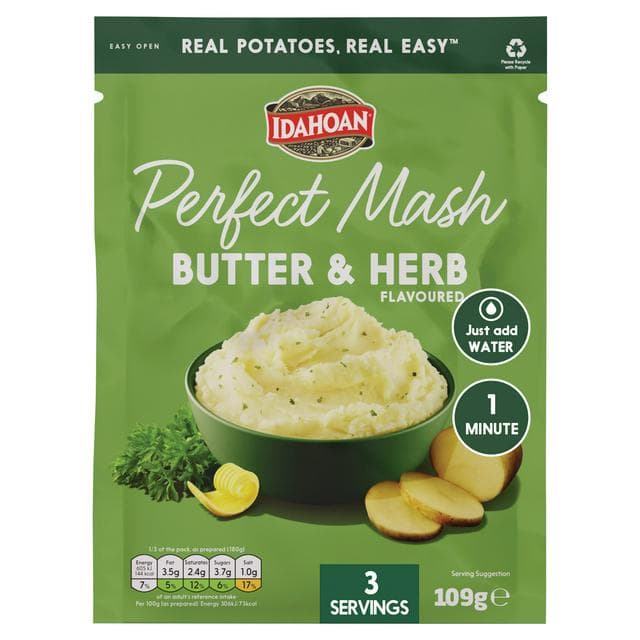 Idahoan Perfect Mash, Butter & Herb 109g - gallery image 1