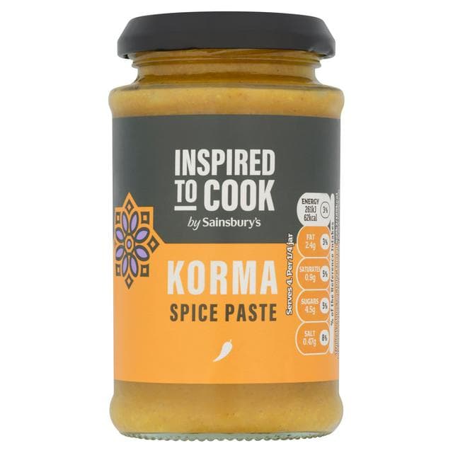 Sainsbury's Aromatic Korma Curry Paste, Inspired to Cook 200g - gallery image 1
