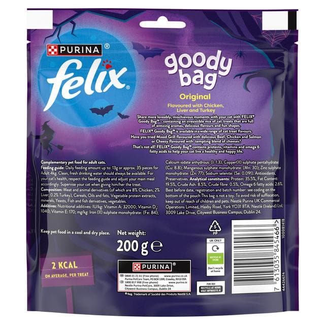 Felix Goody Bag Cat Treats Original Mix 200g - gallery image 2
