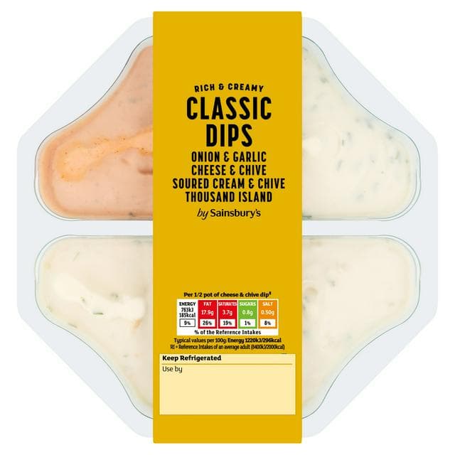Sainsbury's Classic Dip Selection 500g - gallery image 1