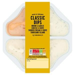 Sainsbury's Classic Dip Selection 500g