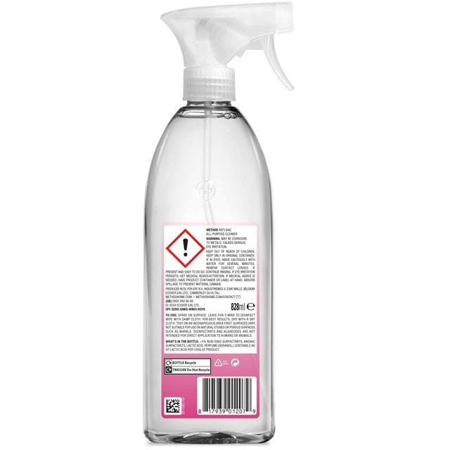 Method Anti-Bac Multi Surface Cleaner Spray, Wild Rhubarb, 828ml - gallery image 2