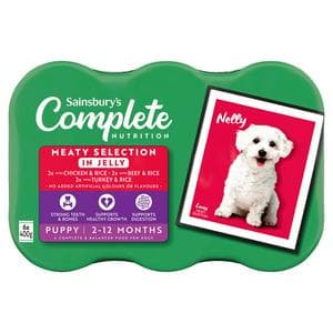 Sainsbury's Complete Nutrition Puppy Food Meat Selection in Jelly 6 x 400g