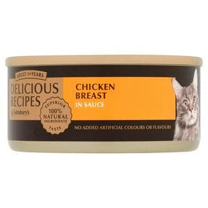 Sainsbury's Delicious Recipes 1+ Chicken Breast Adult Cat Food 70g