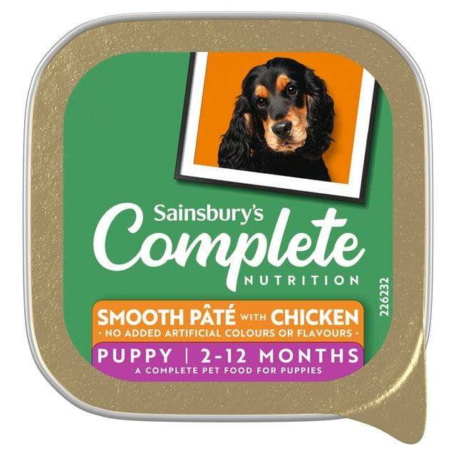 Sainsbury's 150g Complete Nutrition Puppy 2 - 12 Months Smooth Pate With Chicken - gallery image 1