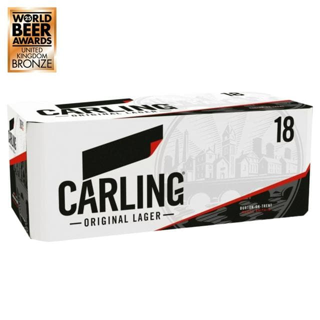 Carling Original Lager Beer Cans x18 440ml - gallery image 1
