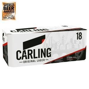 Carling Original Lager Beer Cans x18 440ml