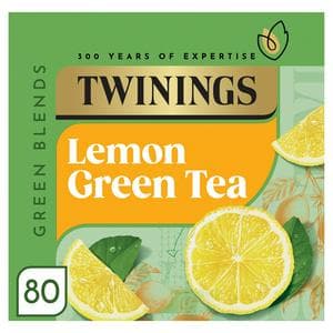 Twinings Lemon Green Tea, 80 Tea Bags