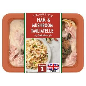 Sainsbury's Ham & Mushroom Tagliatelle Ready Meal For 1 400g