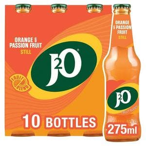 J2O Orange & Passion Fruit 10x275ml