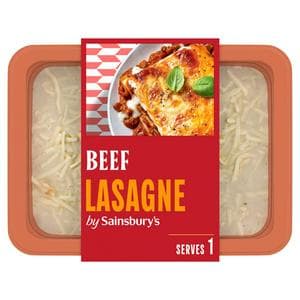 Sainsbury's Beef Lasagne Ready Meal For 1 400g