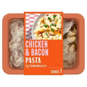 Sainsbury's Chicken & Bacon Pasta Ready Meal For 1 400g