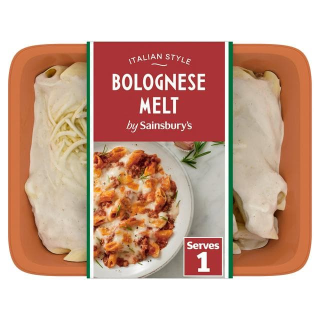 Sainsbury's Bolognese Pasta Bake Melt Ready Meal For 1 400g - gallery image 1
