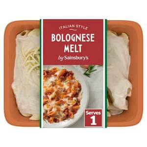 Sainsbury's Bolognese Pasta Bake Melt Ready Meal For 1 400g