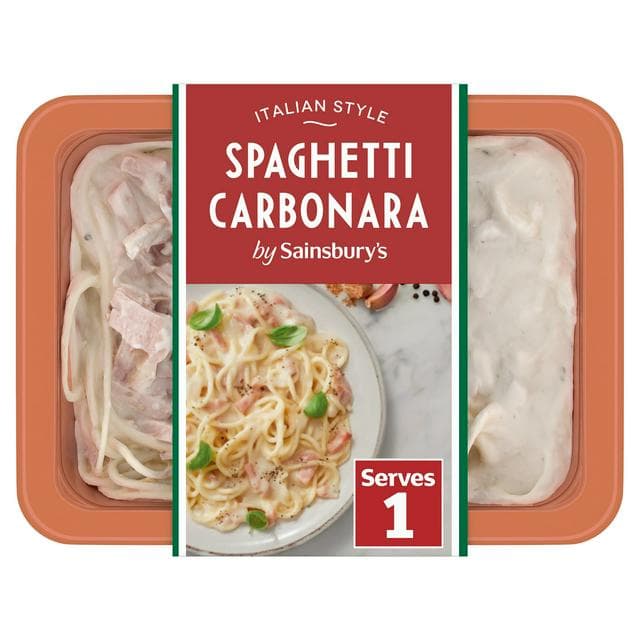 Sainsbury's Spaghetti Carbonara Ready Meal For 1 400g - gallery image 1