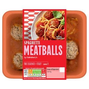 Sainsbury's Spaghetti Meatballs Ready Meal For 1 400g
