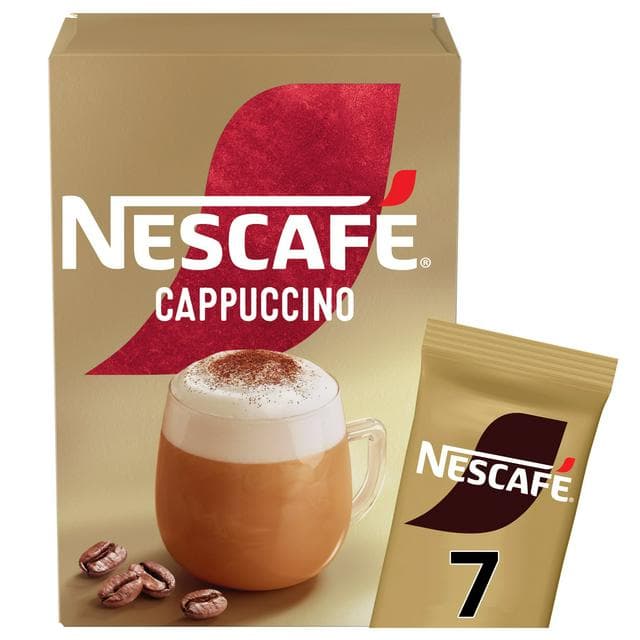 Nescafe Cappuccino Instant Coffee Sachets x7 108.5g - gallery image 1