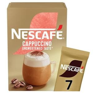 Nescafe Cappuccino Unsweetened Instant Coffee Sachets x7 99.4g