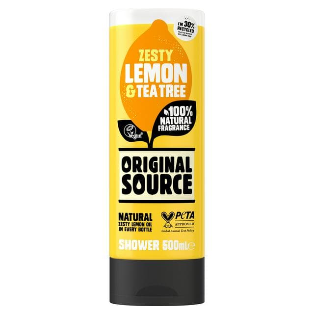 Original Source 500ml Lemon & Tea Tree Shower Gel - gallery image 1
