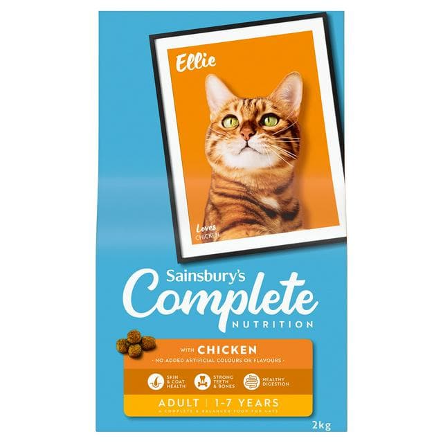 Sainsbury's Adult Complete Nutrition with Chicken Cat Food 1+ Years 2kg - gallery image 1