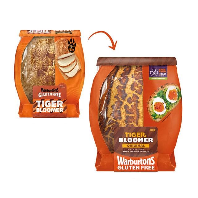 Warburtons Tiger Artisan Bloomer, Gluten Free 400g - gallery image 2
