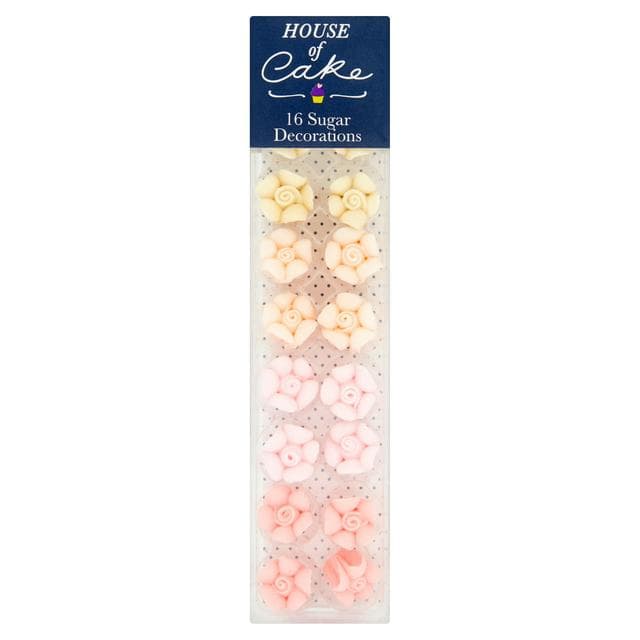 House of Cake Pink Ombre Flower Cake Decorations x16 - gallery image 1