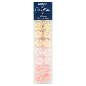 House of Cake Pink Ombre Flower Cake Decorations x16