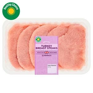 Sainsbury's British Turkey Breast Steaks 600g