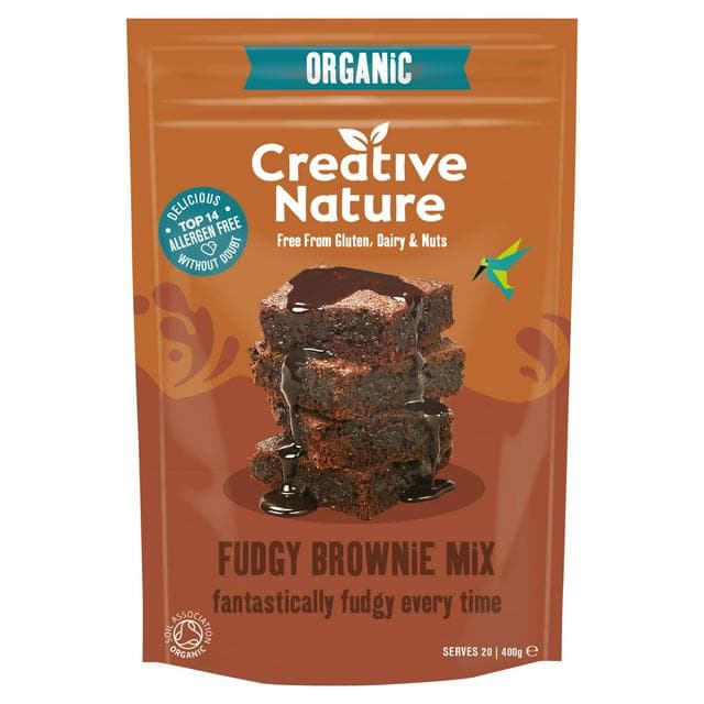 Creative Nature Chia & Cacao Chocolate Chip Brownie Mix 400g - gallery image 1
