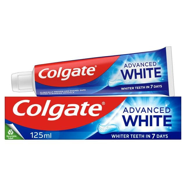 Colgate Advanced White Teeth Whitening Toothpaste 125ml - gallery image 1