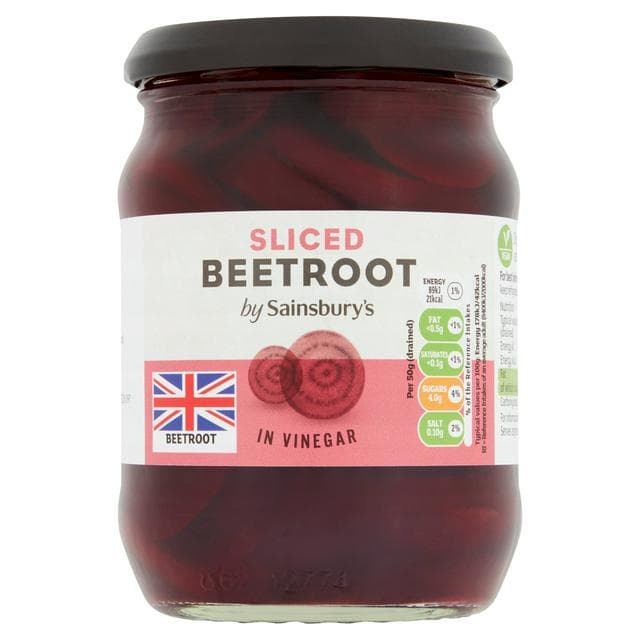 Sainsbury's Sliced Pickled Beetroot in Vinegar 340g (215g*) - gallery image 1