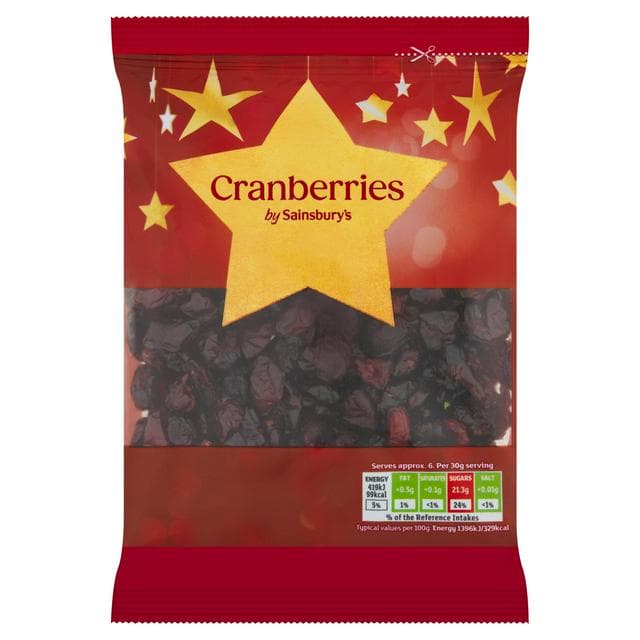 Sainsbury's 200g Christmas Cranberries - gallery image 1
