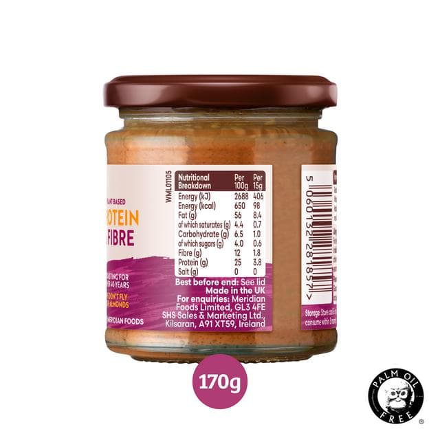 Meridian Crunchy Almond Butter 170g - gallery image 3