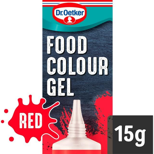 Dr. Oetker Extra Strong Red Food Colouring Gel 15g - gallery image 1