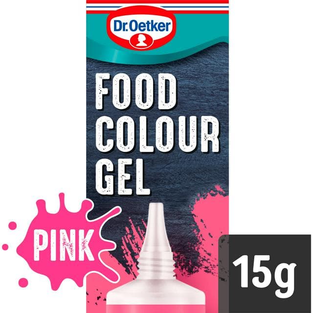 Dr. Oetker Extra Strong Pink Food Colouring Gel 15g - gallery image 1