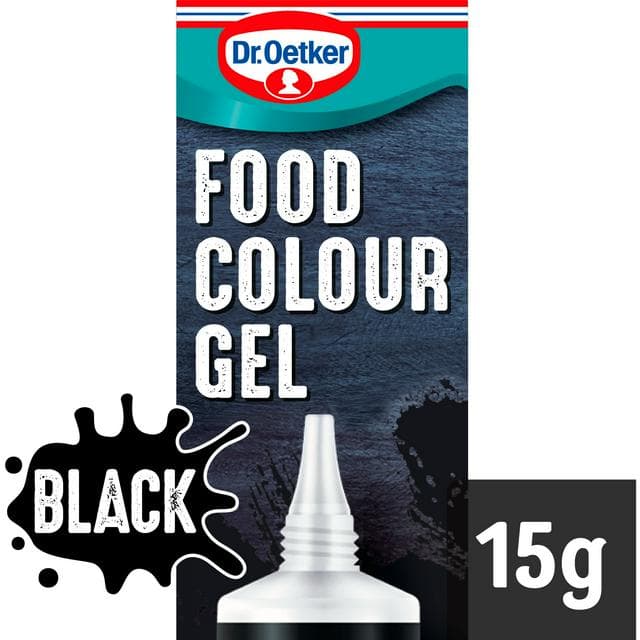 Dr. Oetker Extra Strong Black Food Colouring Gel 15g - gallery image 1