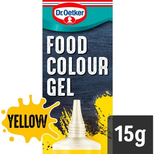 Dr. Oetker Extra Strong Yellow Food Colouring Gel 15g - gallery image 1
