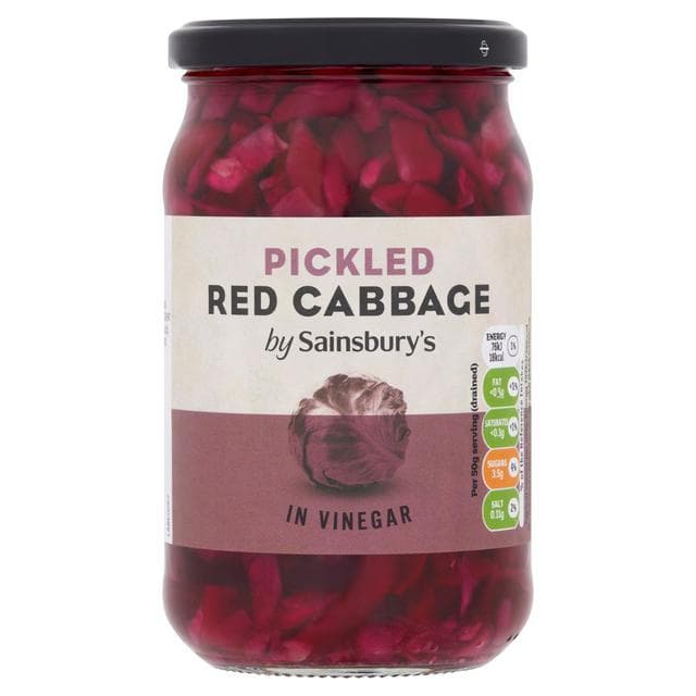 Sainsbury's Pickled Red Cabbage in Vinegar 440g (190g*) - gallery image 1