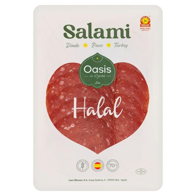 L'Oasis de Djerba Halal Turkey Salami 80g - gallery image 1