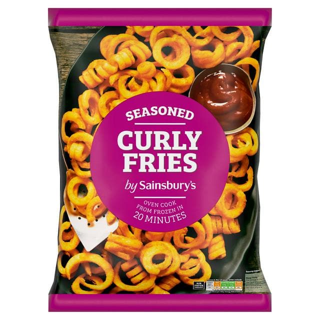 Sainsbury's Seasoned Curly Fries 700g - gallery image 1