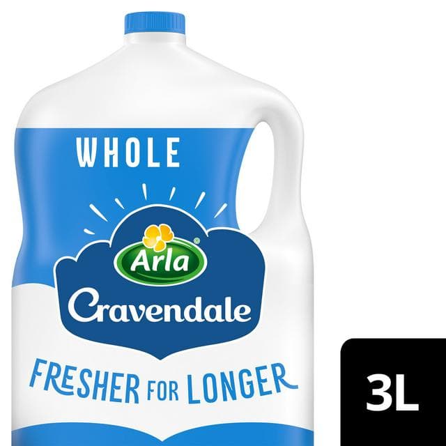 Cravendale Filtered Fresh Whole Milk Fresher for Longer 3L - gallery image 1