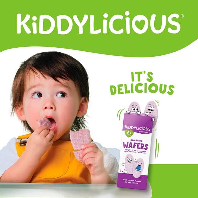 Kiddylicious Strawberry Maxi Wafers Baby Snacks 10x4g - gallery image 4
