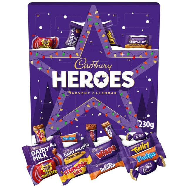 Cadbury Heroes 230g Chocolate Christmas Advent Calendar - gallery image 1