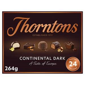 Thorntons Continental Dark Chocolate Selection Gift Box 264g