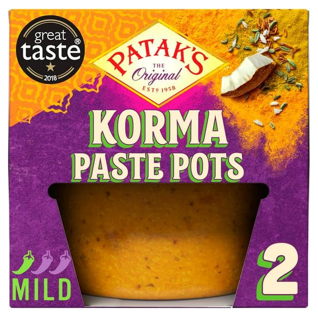 Patak's Korma Paste Pots 2 x 70g - gallery image 1