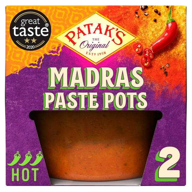 Patak's Madras Paste Pots 2 x 70g - gallery image 1