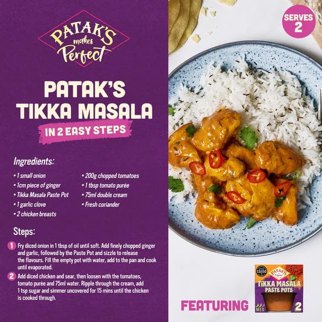 Patak's Tikka Masala Paste Pots 2 x 70g - gallery image 2